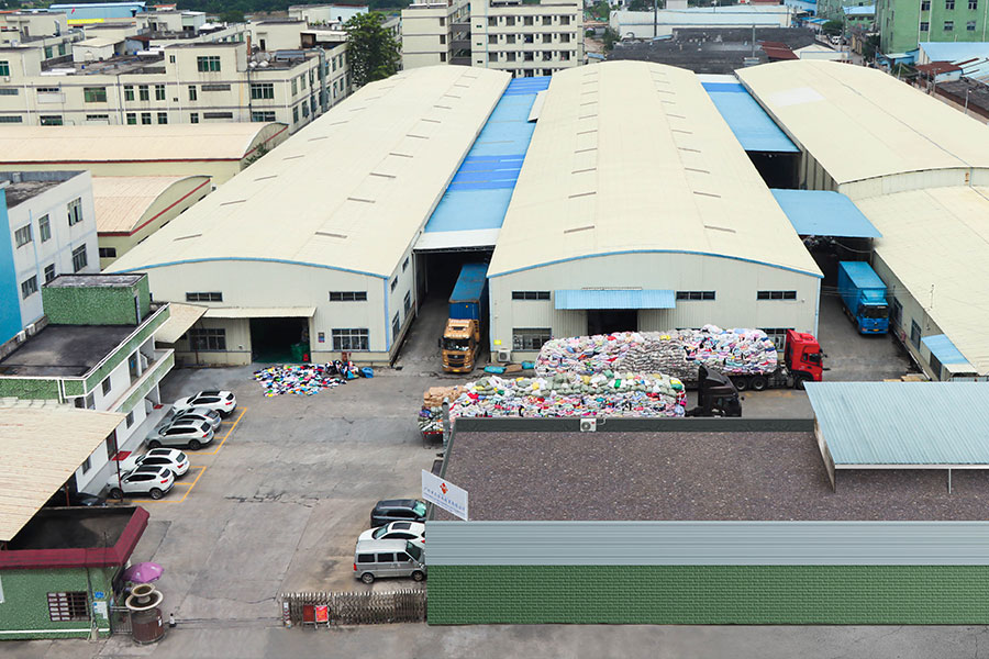 arial view of Hissenshoes' warehouse in action