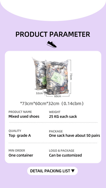 used shoes parameter