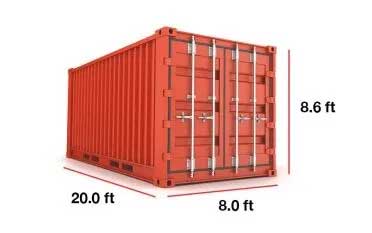 used shoes 20ft container